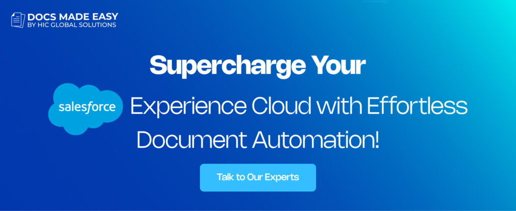 Salesforce Experience Cloud with Document Automation