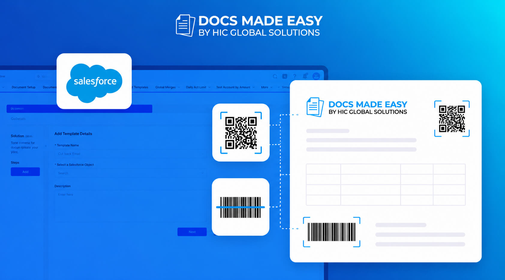 Generate QR Codes and Barcodes in Salesforce Documents