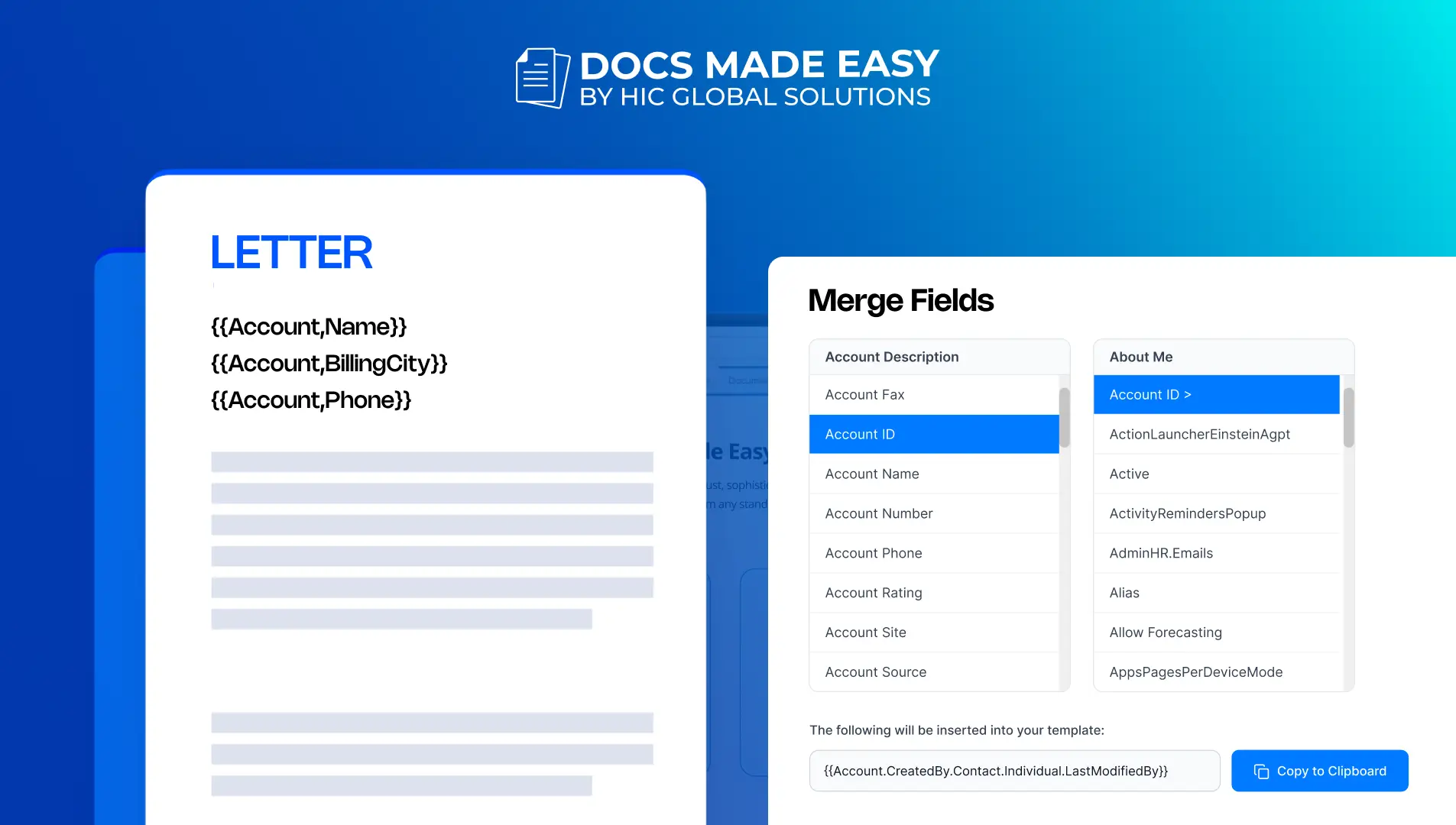 How to Create a Document Template Using Merge Field Helper
